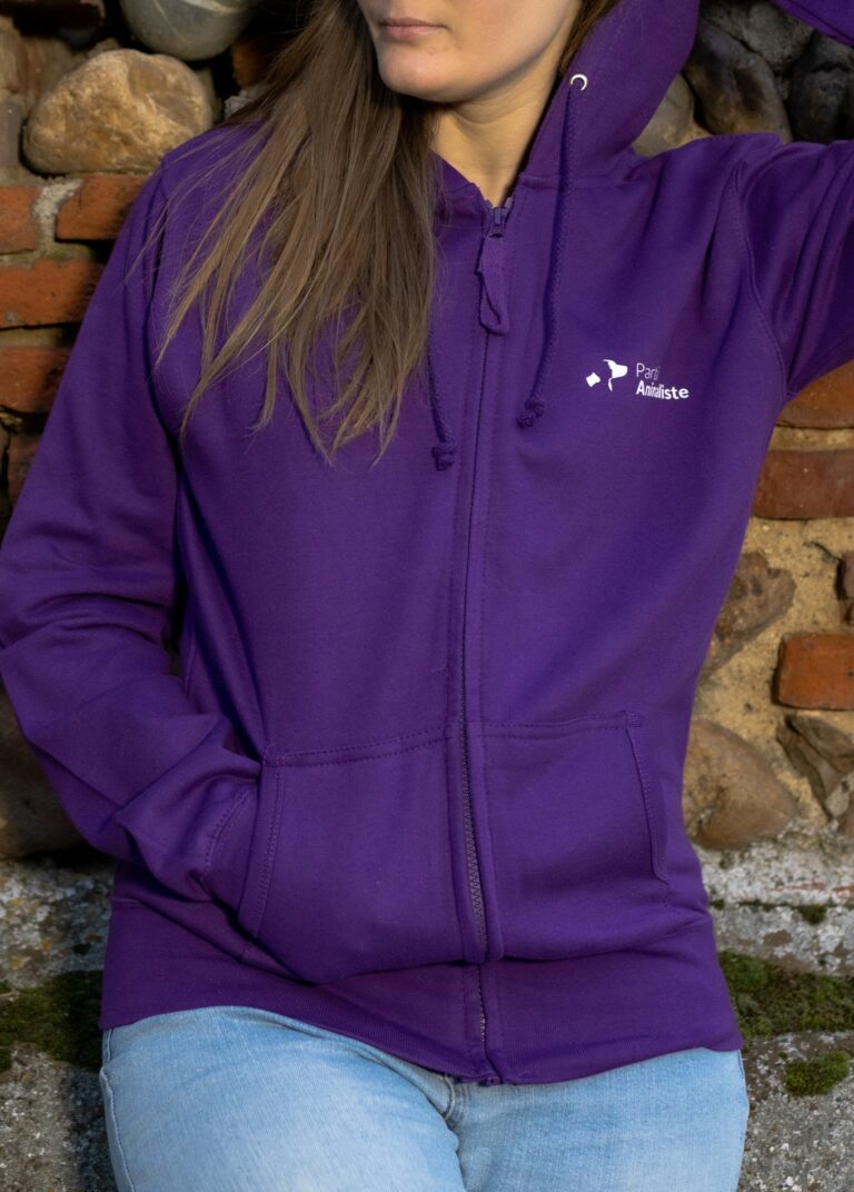 Générique Octobre Rose Sweat à Capuche Zippé Femme - Ruban